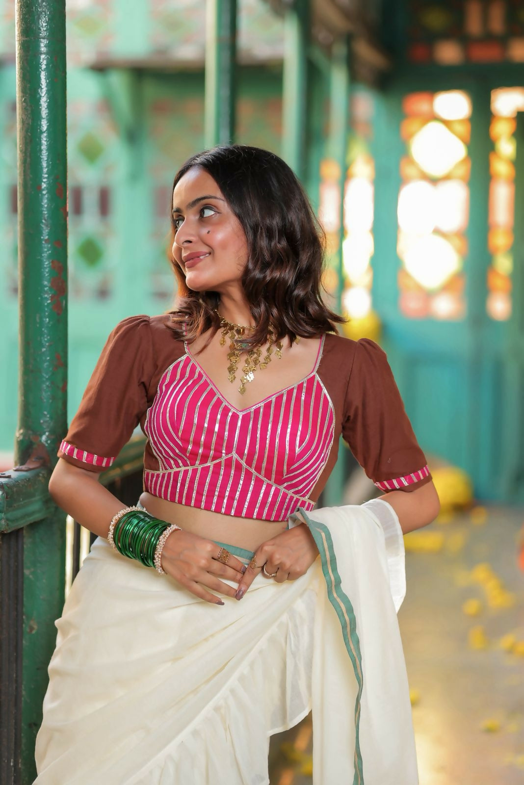 Choco Gulabo Premium Cotton Blouse