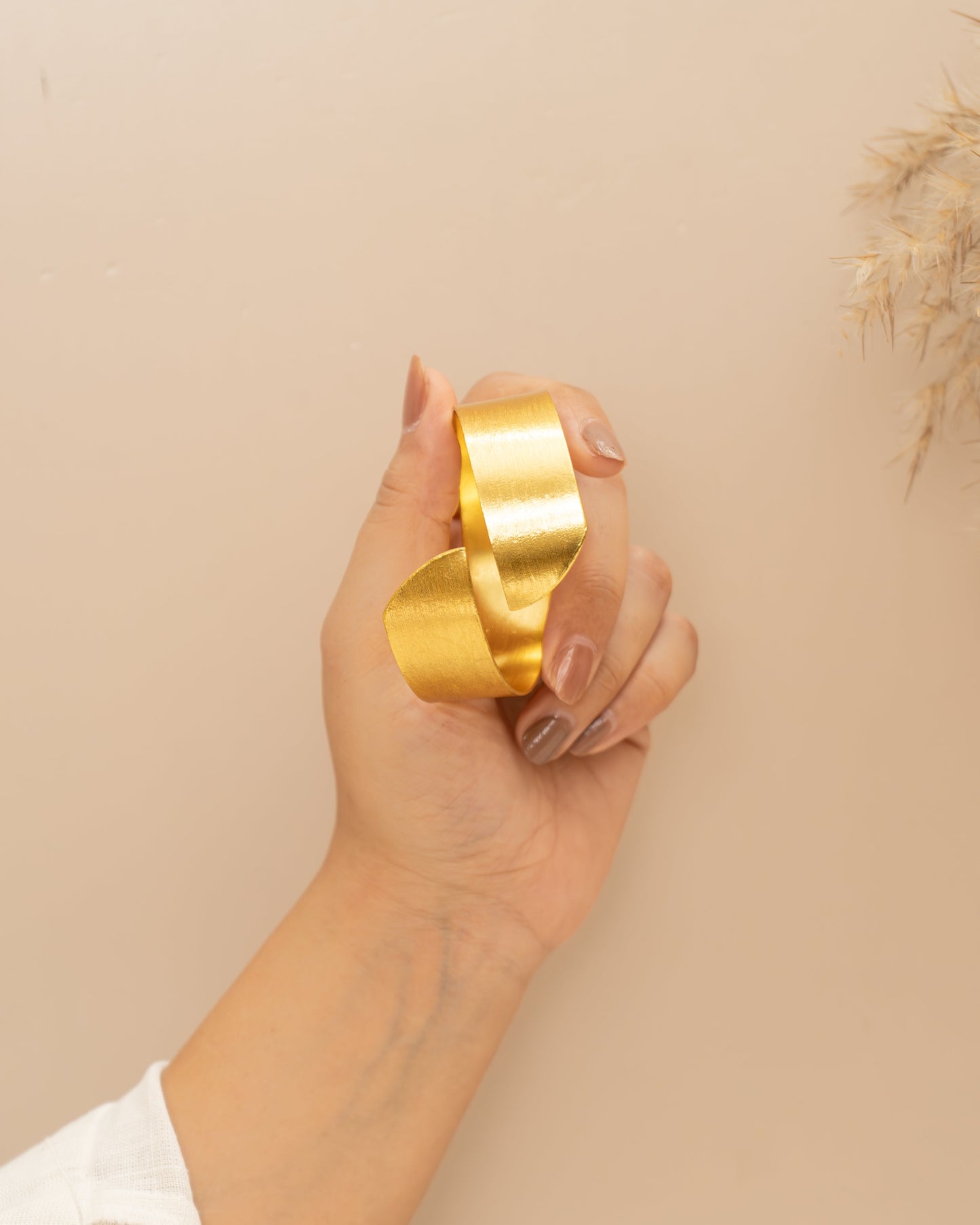 Metallic Ribbon Cuff