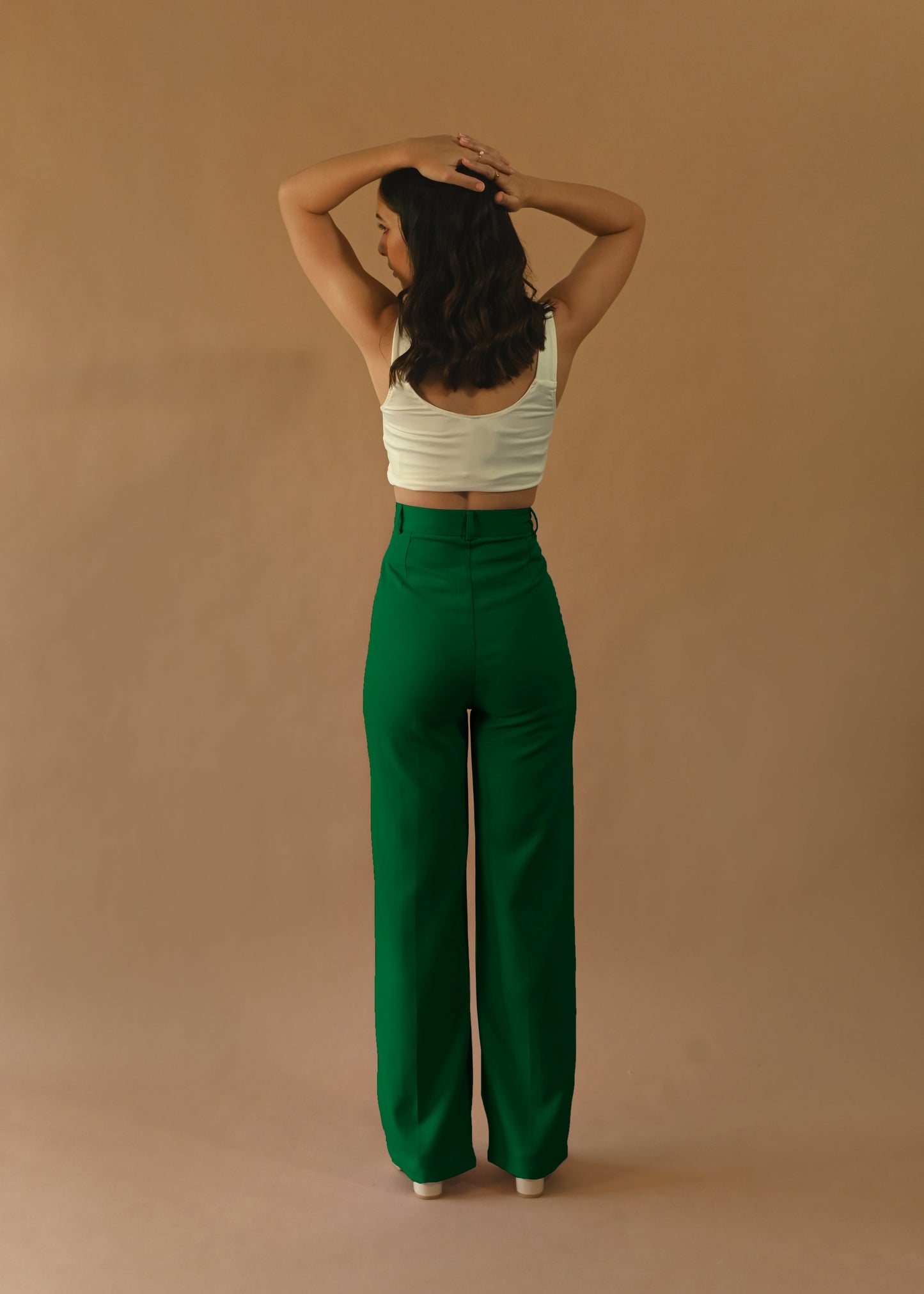 High Waist Parallel Trousers