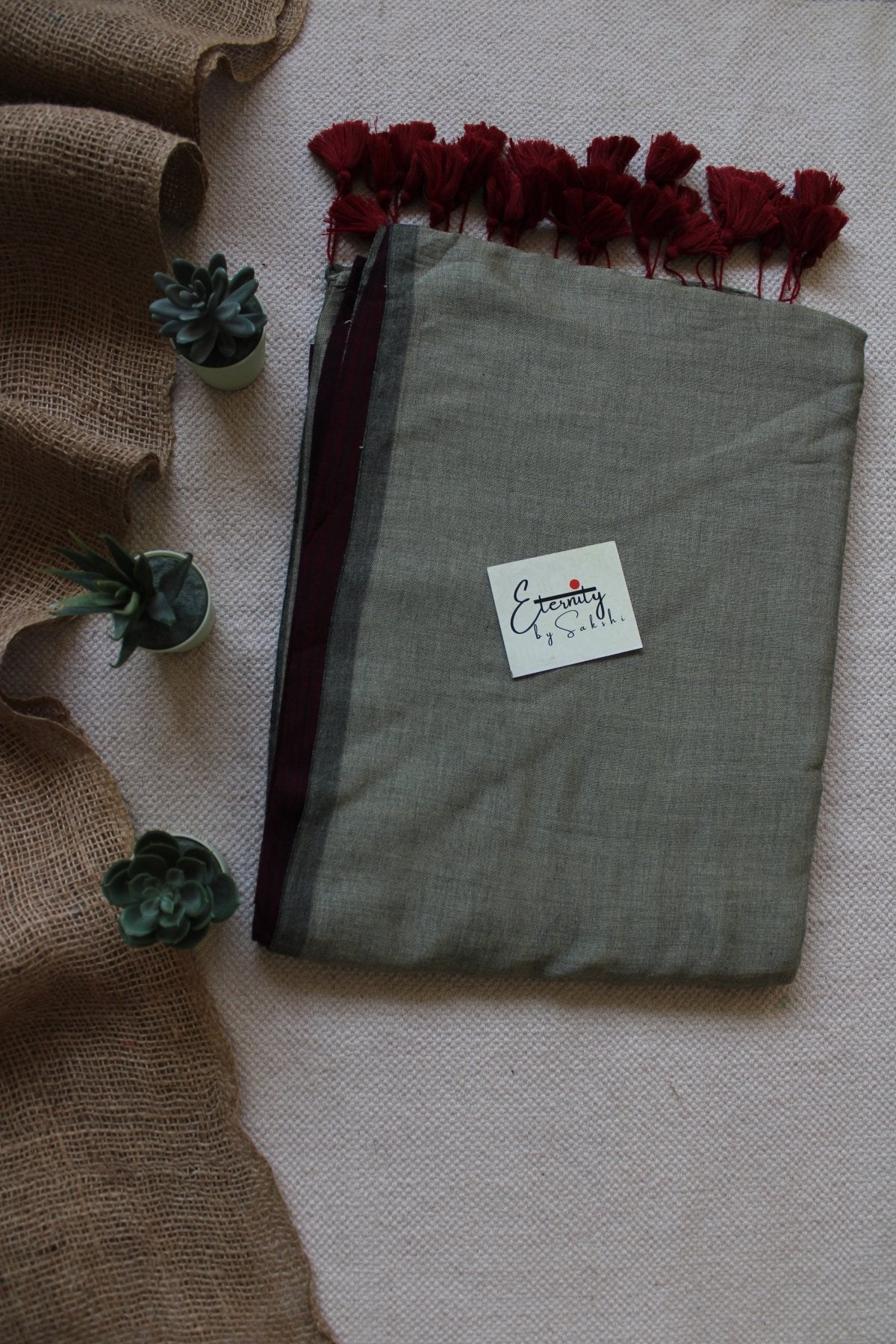 Beet Office Cotton Saree