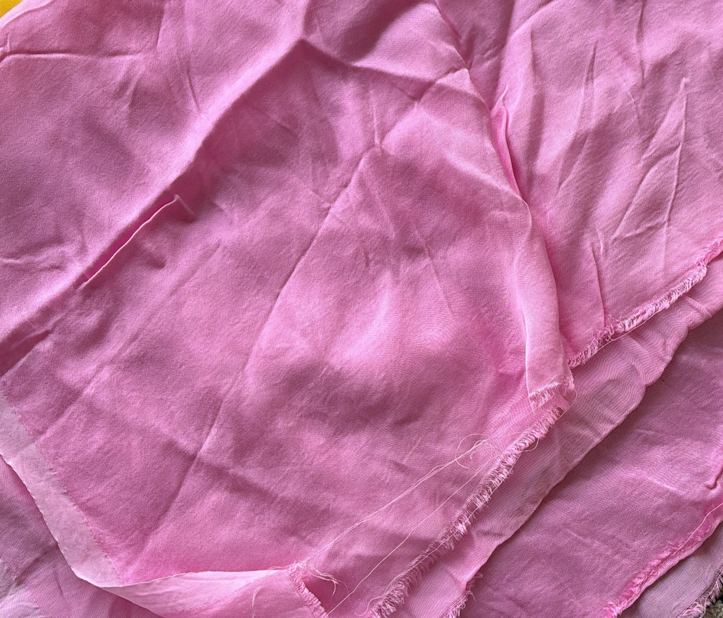 Riko- Pink Handpainted Organza Saree