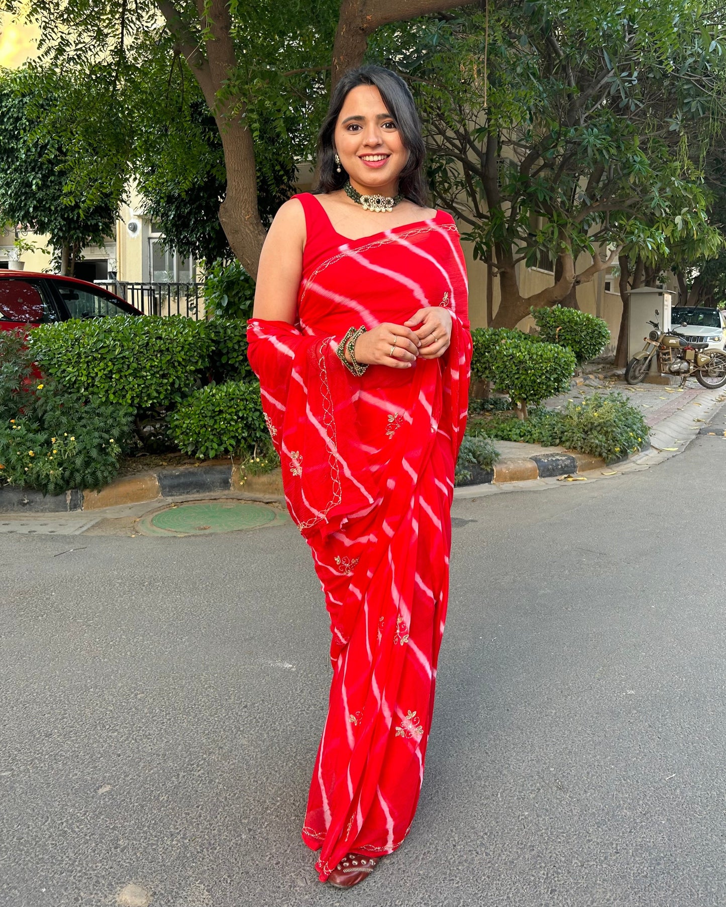 Lehariya Pure Chiffon 1-minute Saree