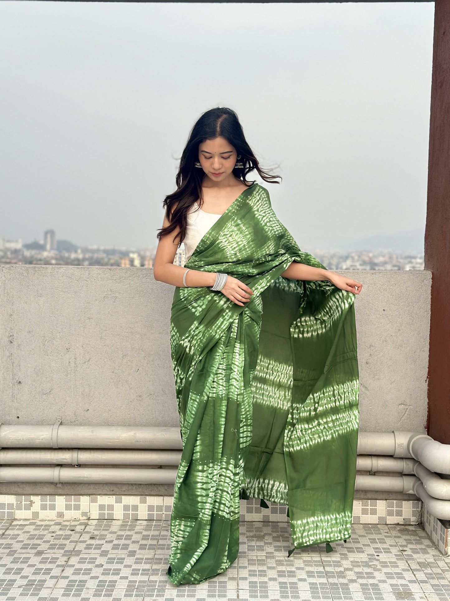 Dhaani Tie & Dye Shibori Saree