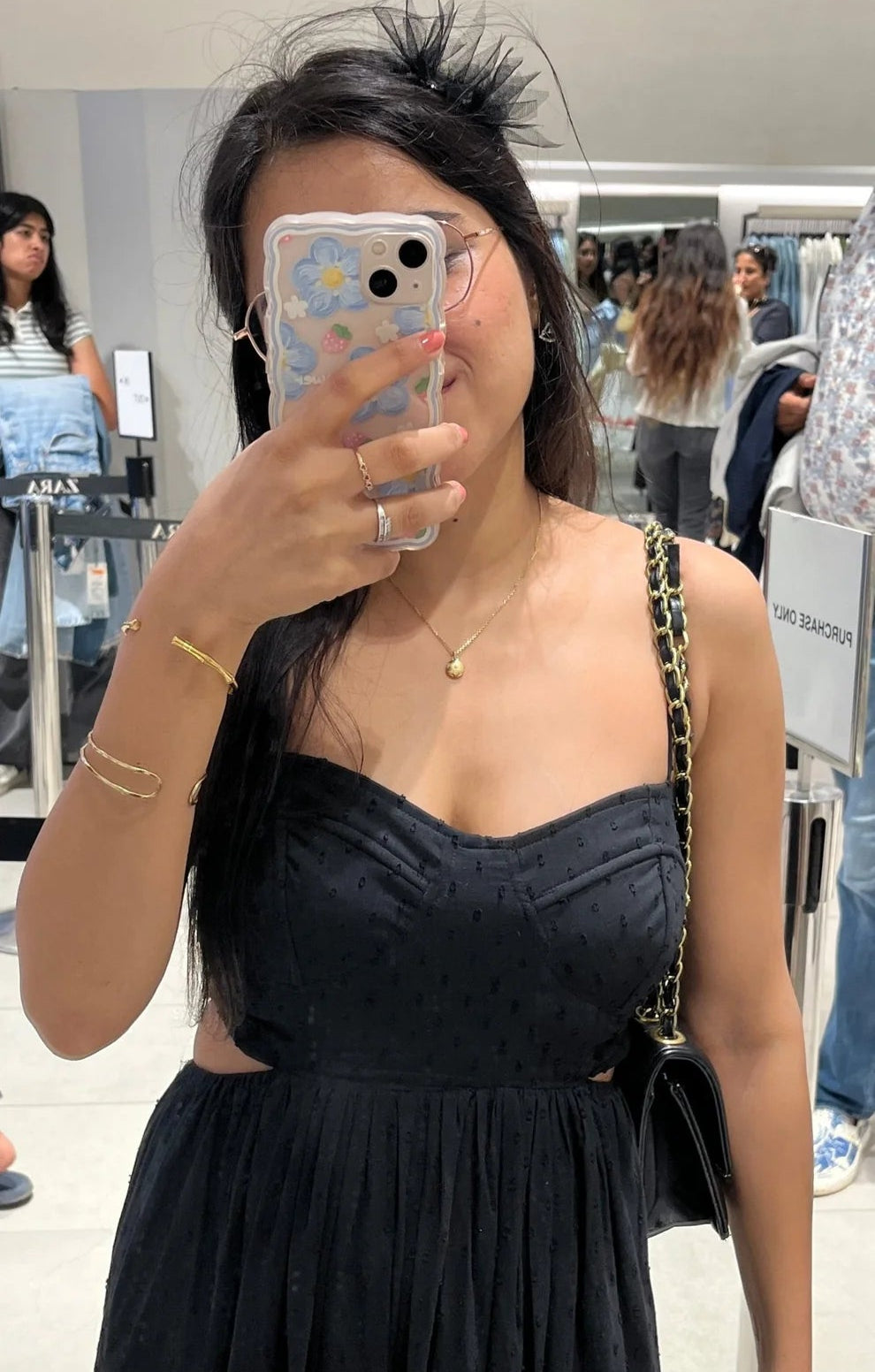 Dalina in Black Dress