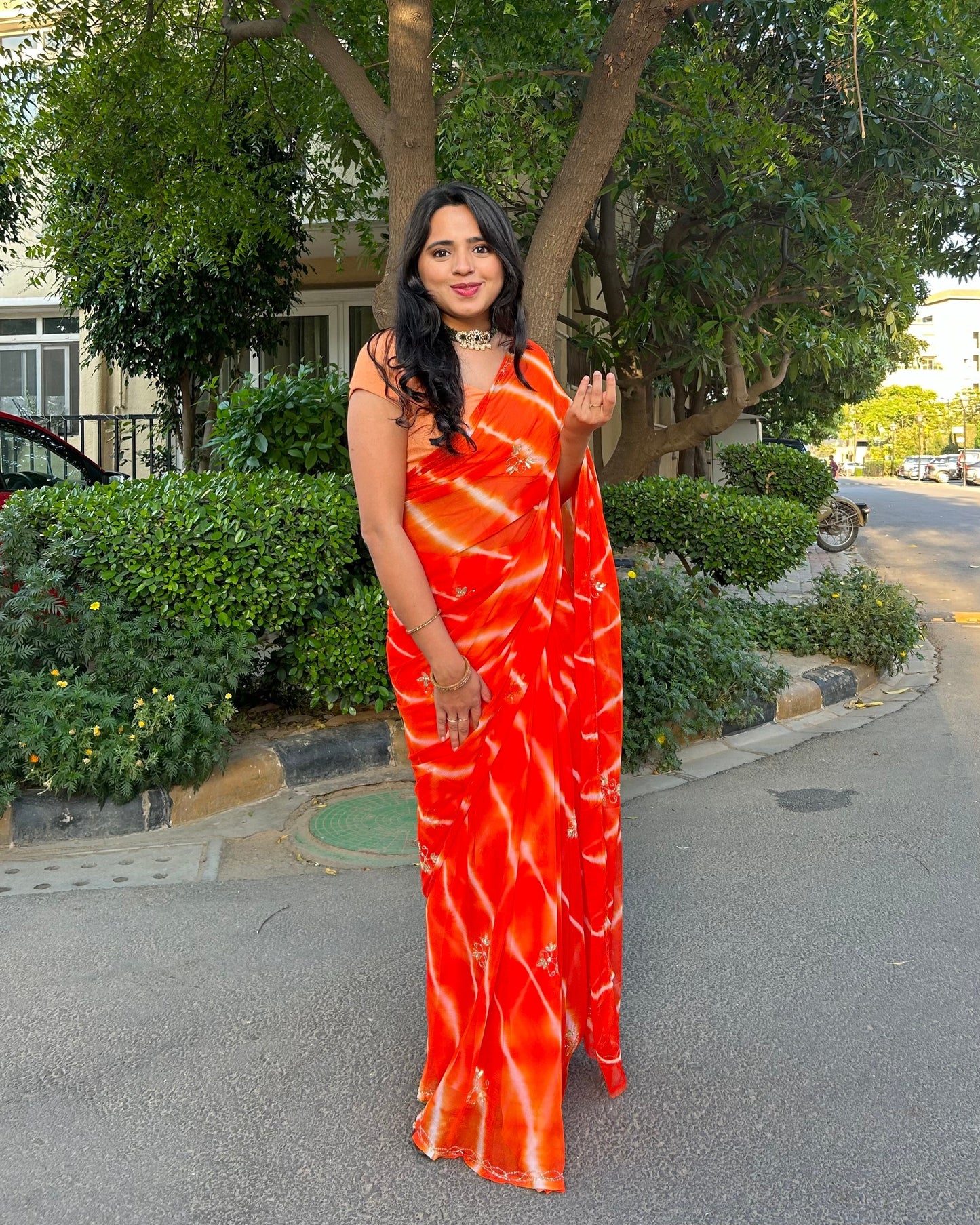 Lehariya Pure Chiffon 1-minute Saree