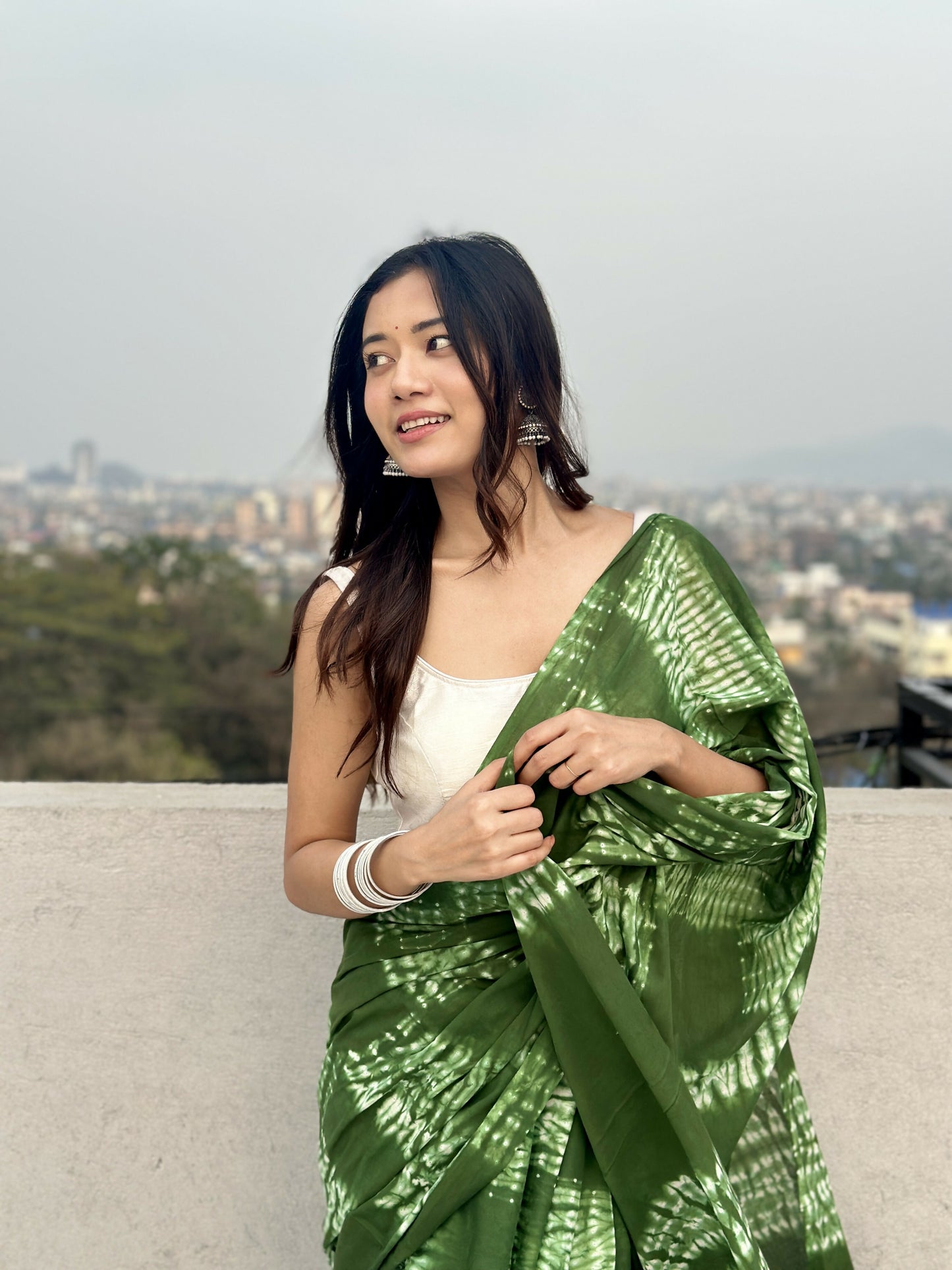 Dhaani Tie & Dye Shibori Saree