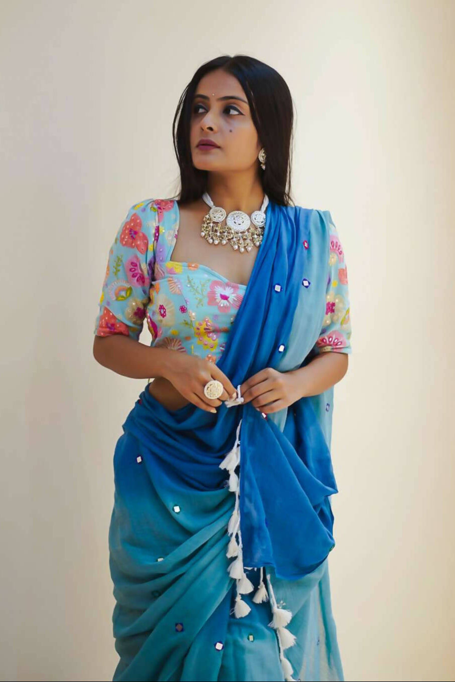 Blue Bee Saree