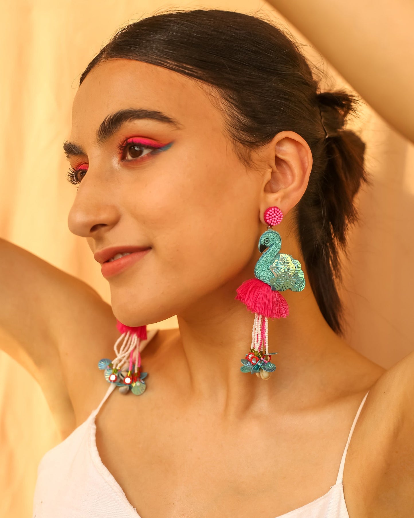 Madari Flamingo Earrings