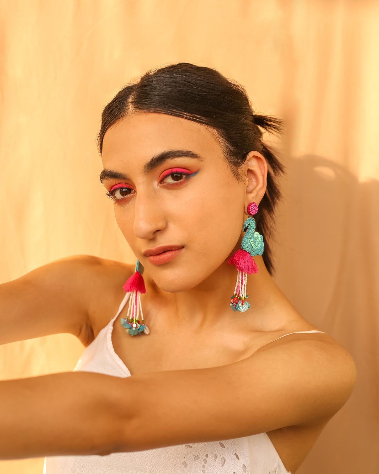 Madari Flamingo Earrings