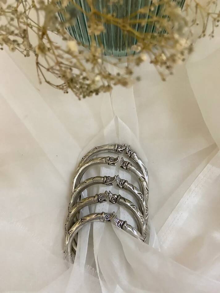 Sahai Raw Finish Oxidized Single Kada