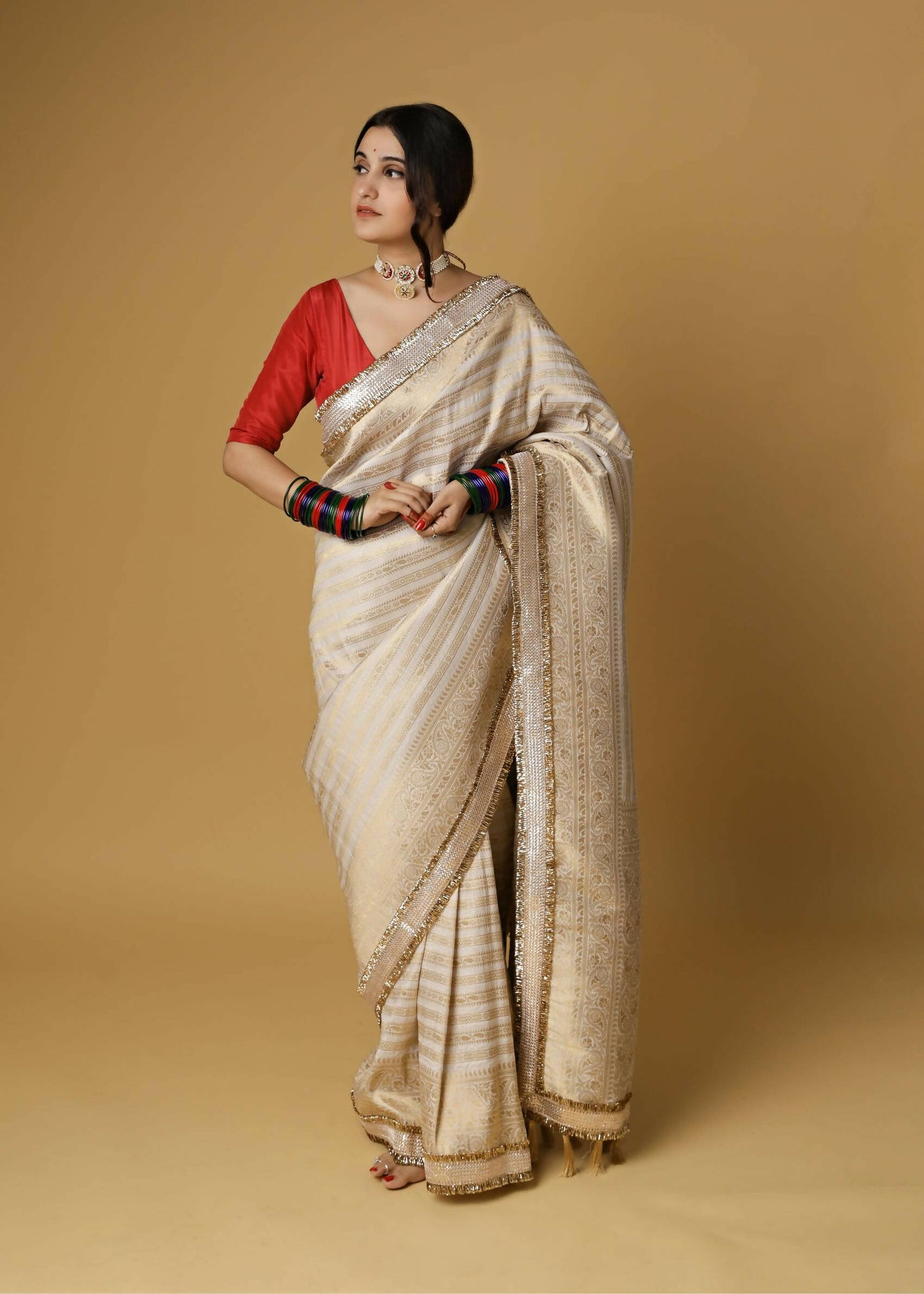 Off White Aayat Saree