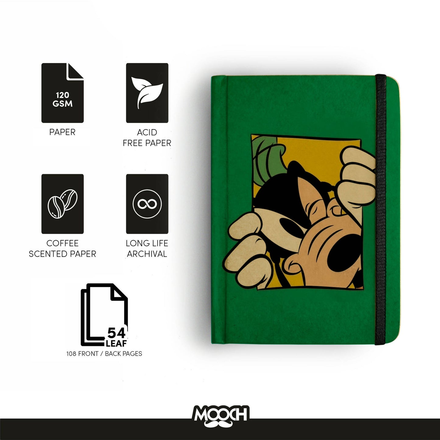 Goofy - A5 Hardcover Handcrafted Diary | Notebook