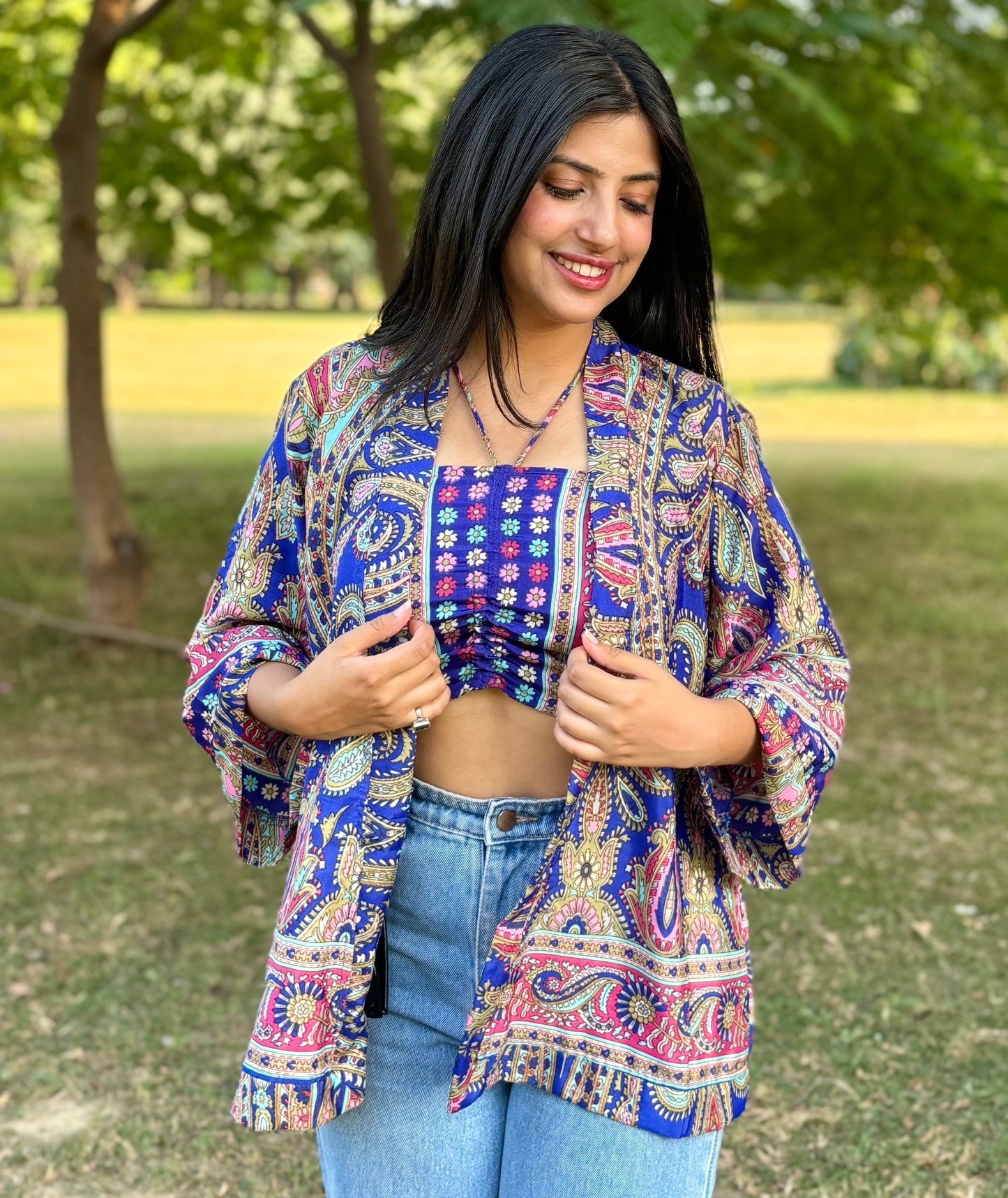 Kimono & Tube Top (2 Piece Set) - Morocco