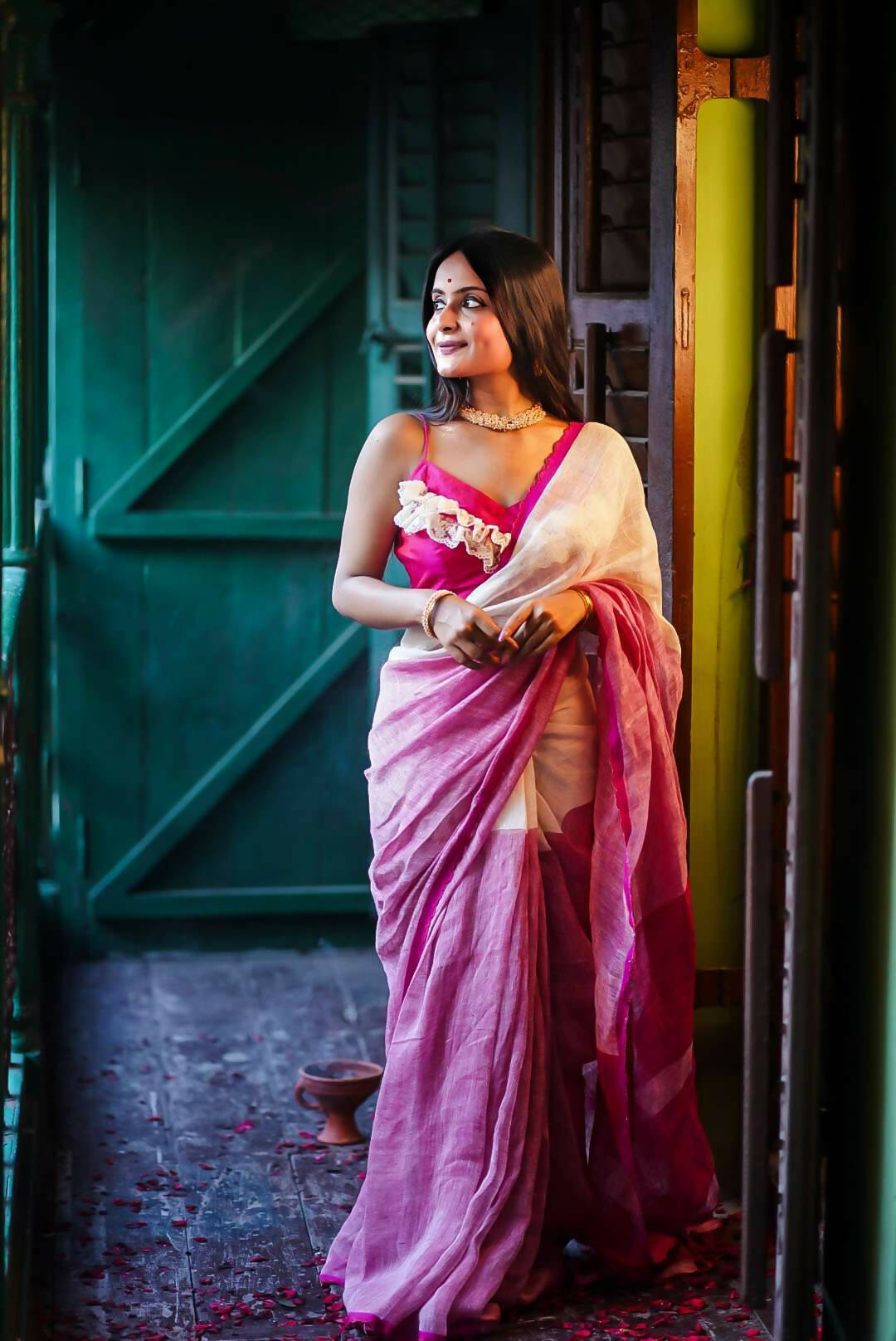 Shivery Saree