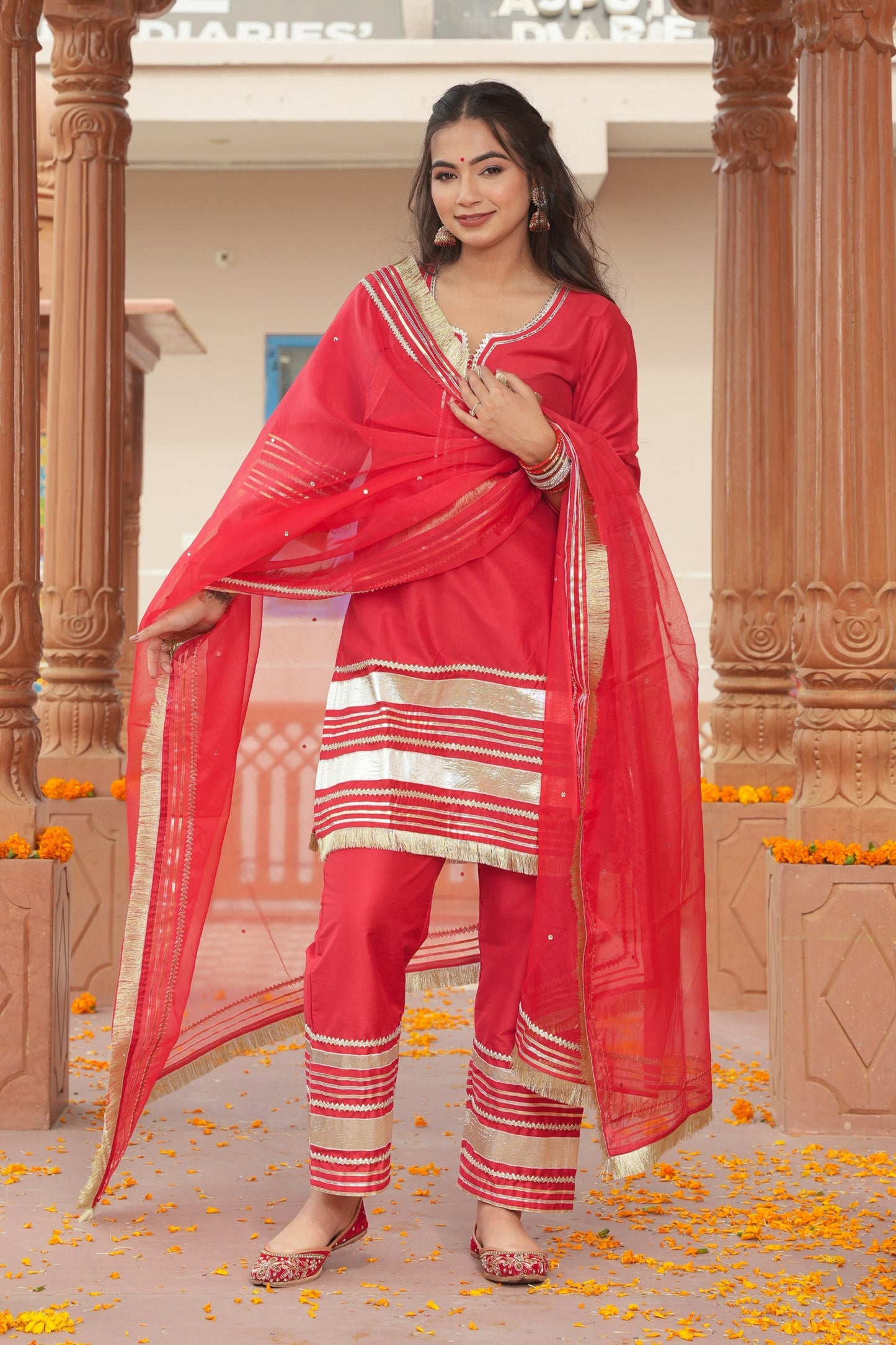 Nazaqat Silk Straight Suit Set