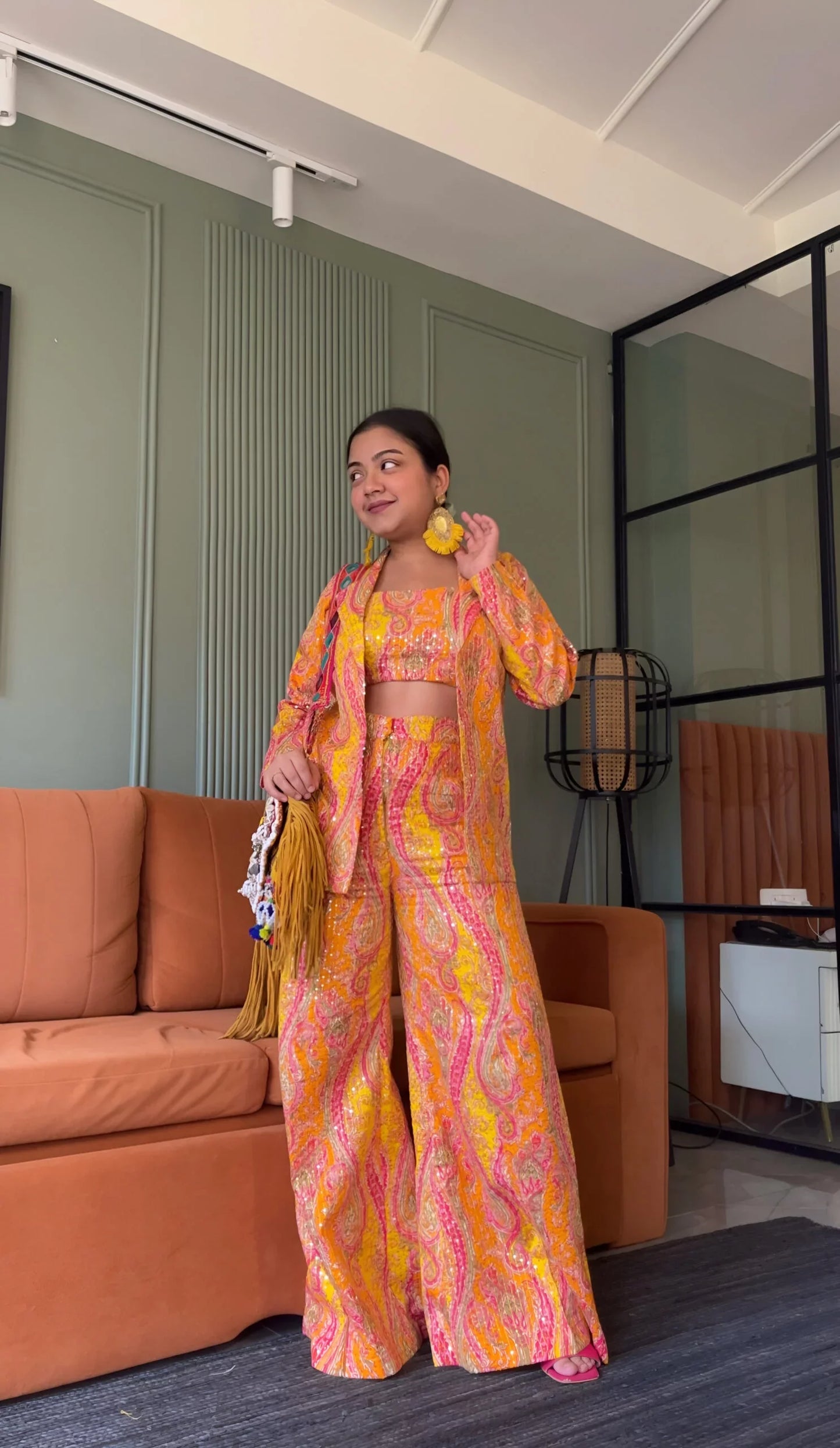 Haldi 3 Piece Co-Ord Set