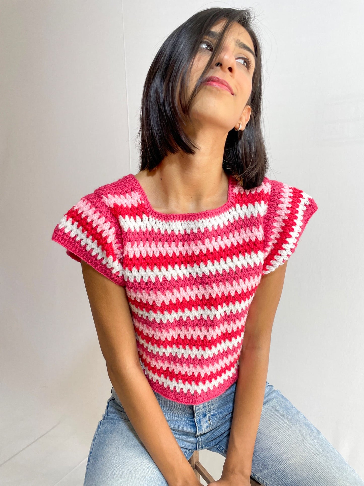 Zig Zag Crochet Vest