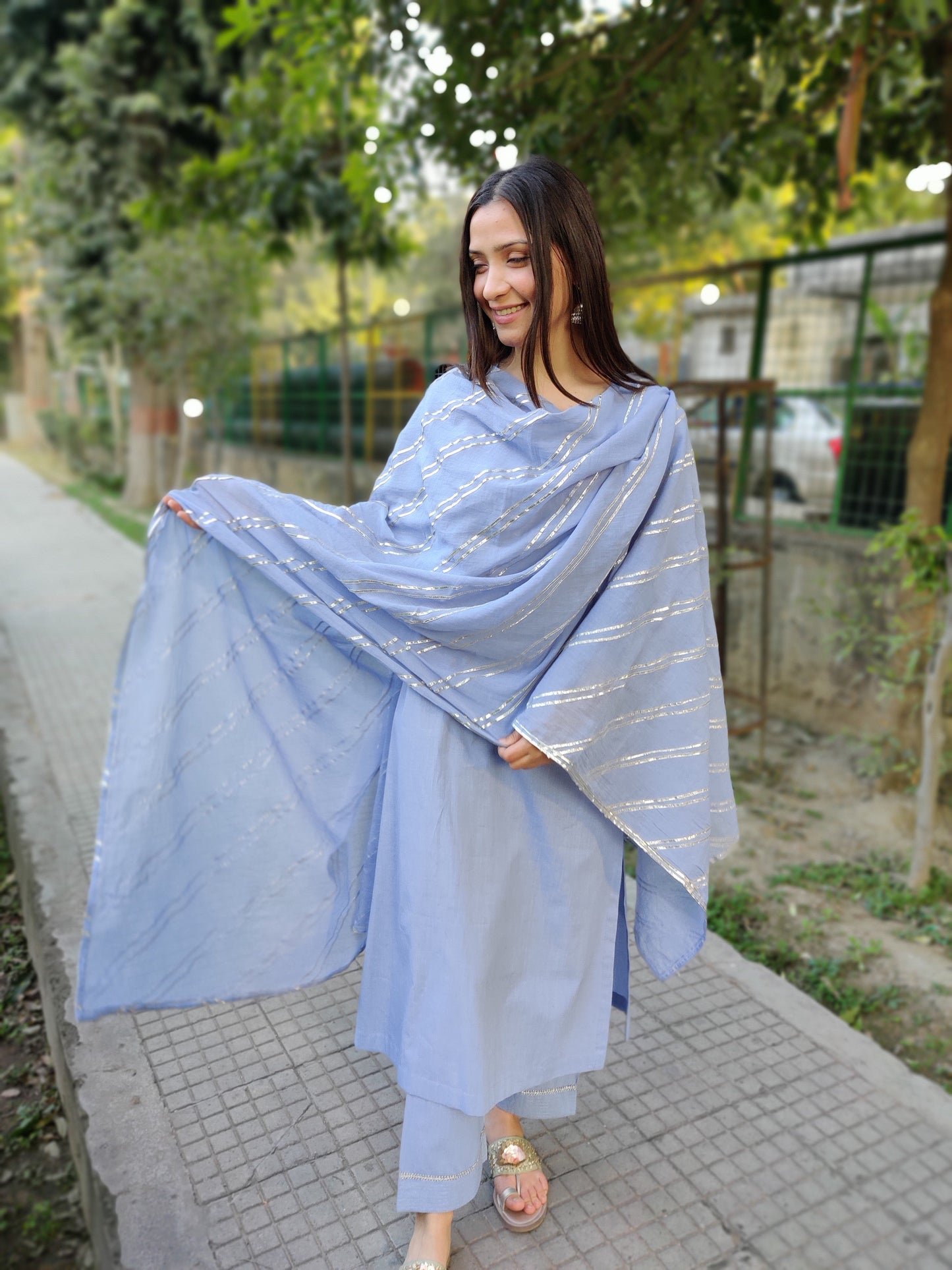 Summer Blue Cotton Set