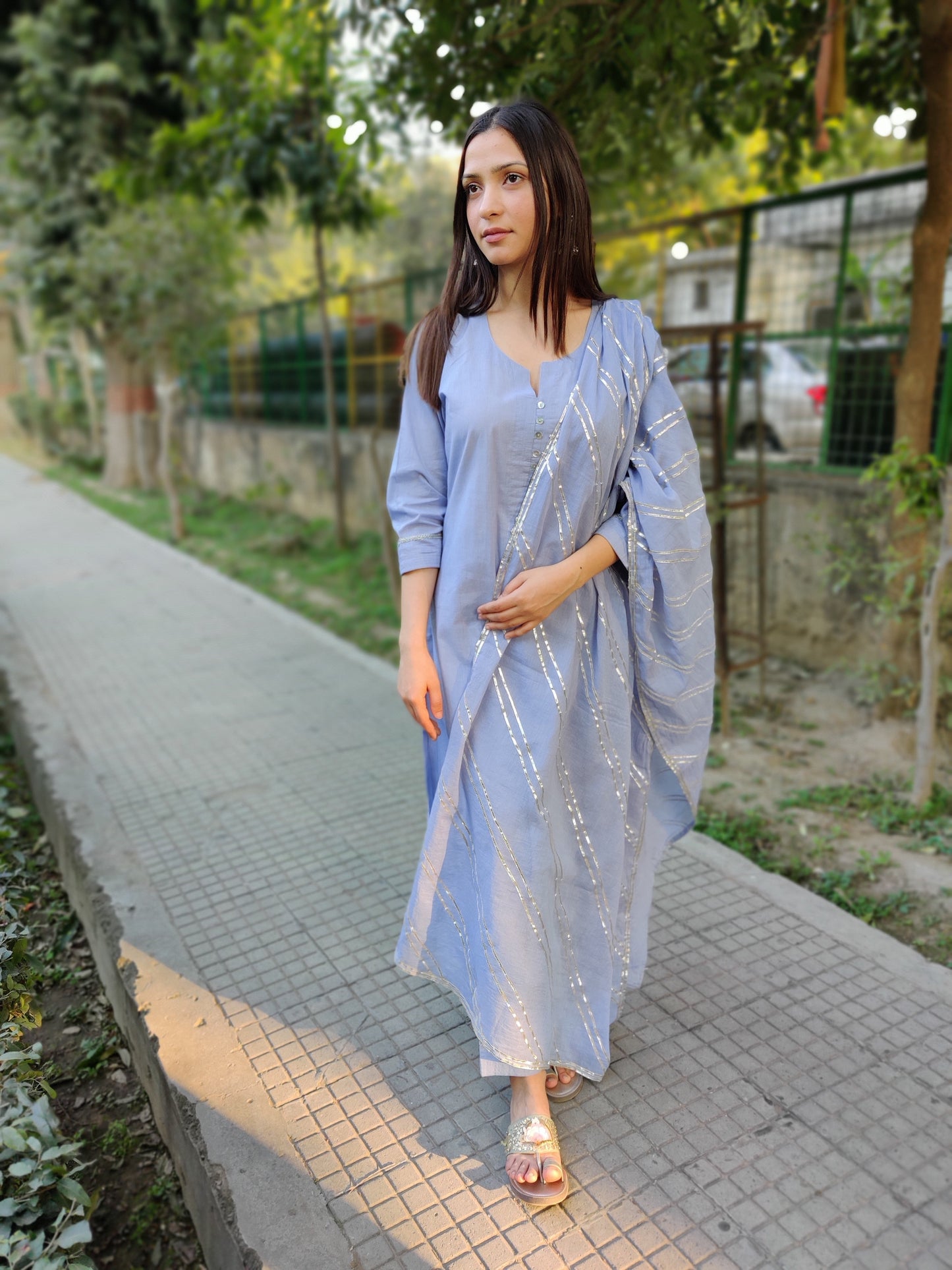 Summer Blue Cotton Set