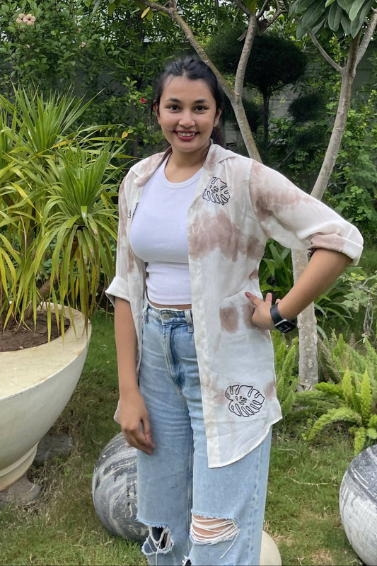 Palm Embroidered Shirt