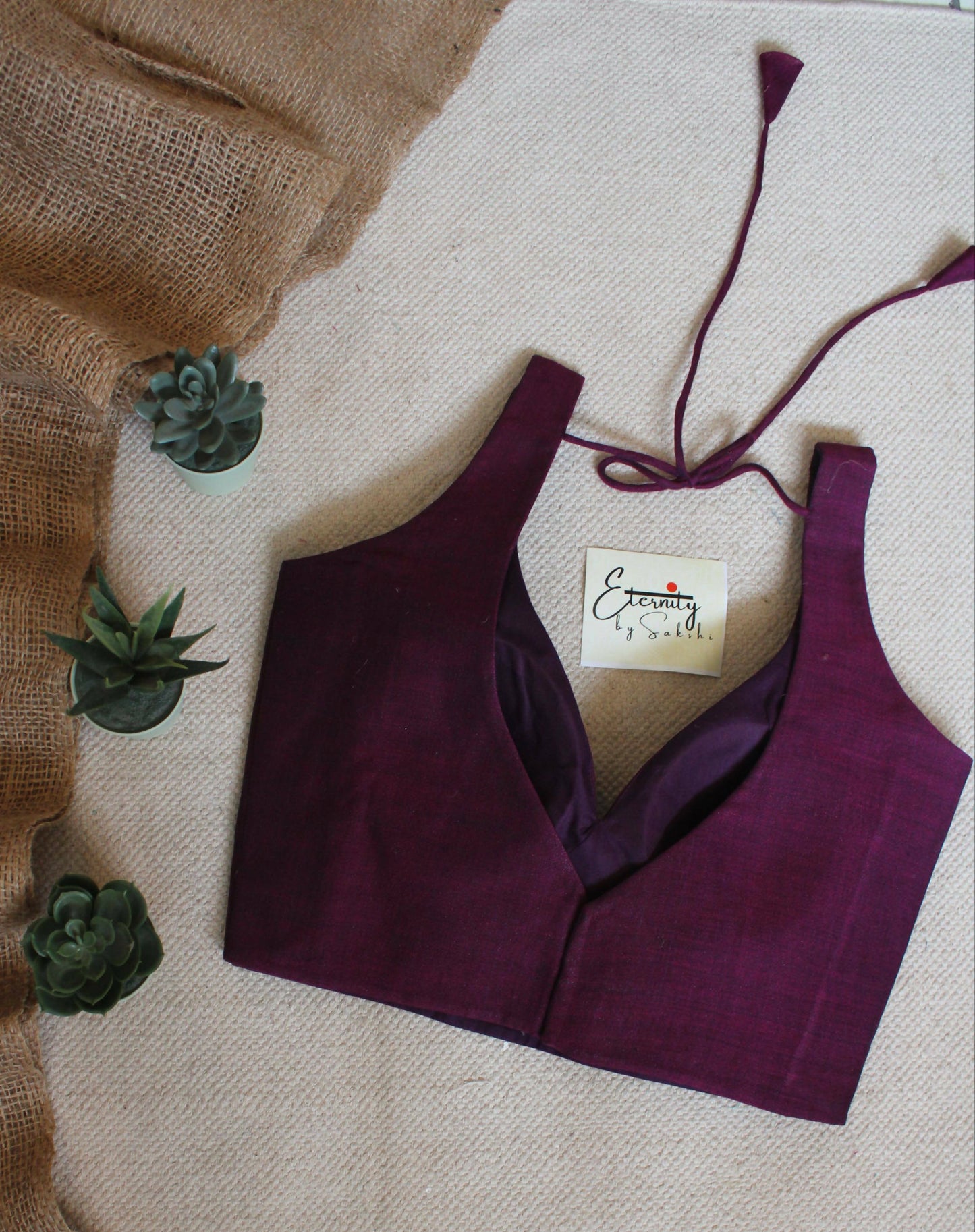 Rosy Madhubala Cotton Sleeveless Blouse