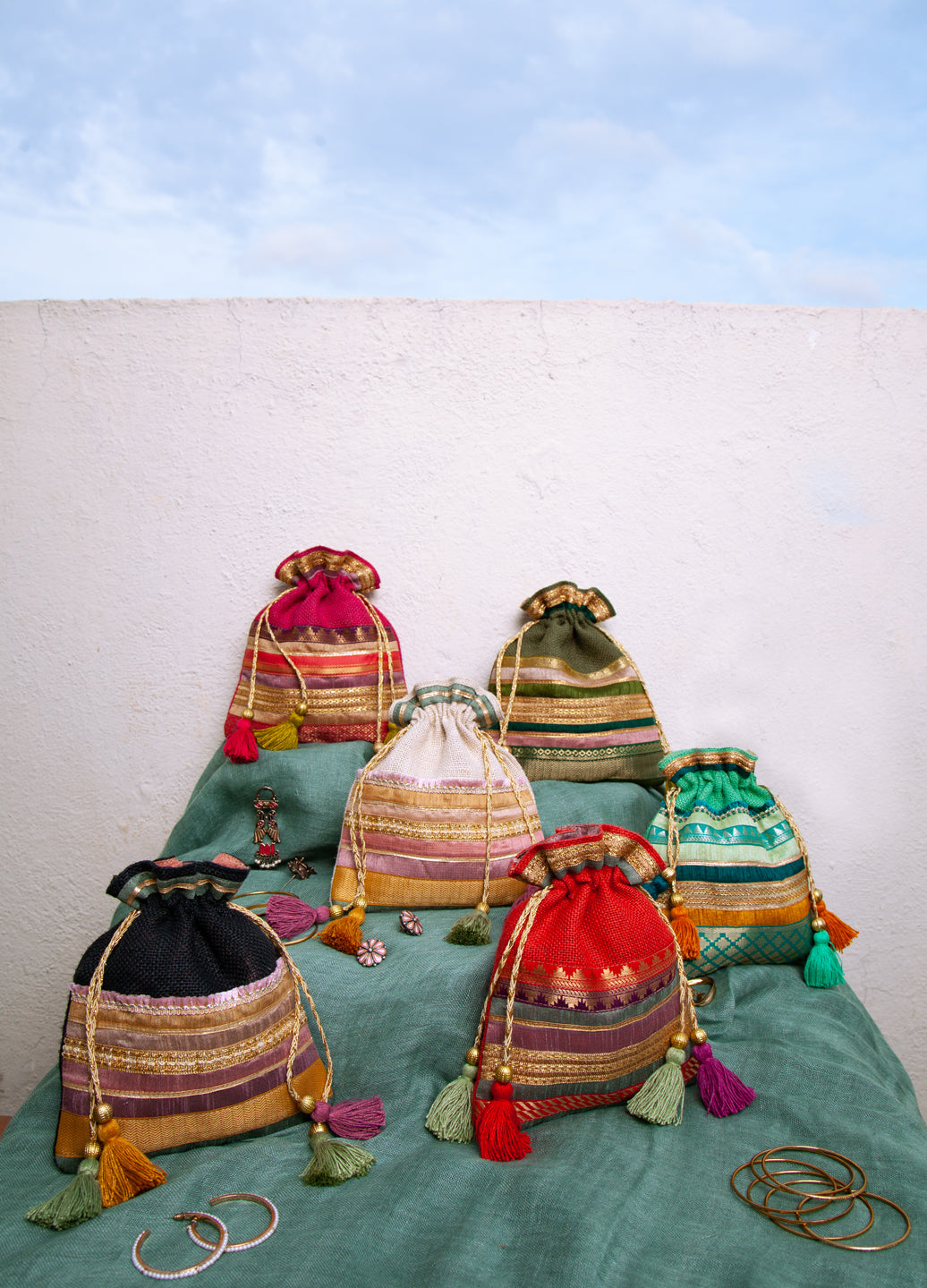 Sea Turquoise Potli