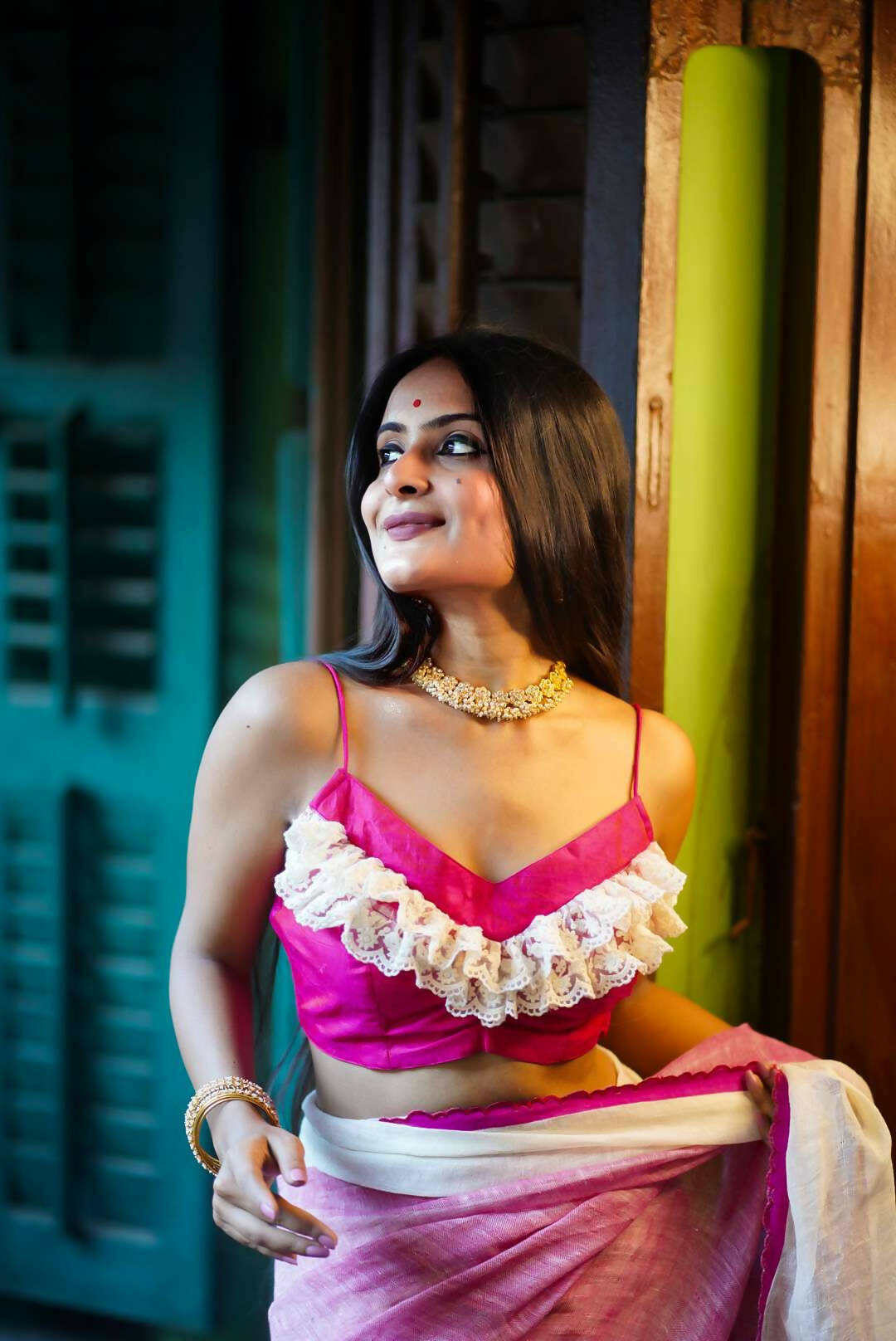 Shivery Saree