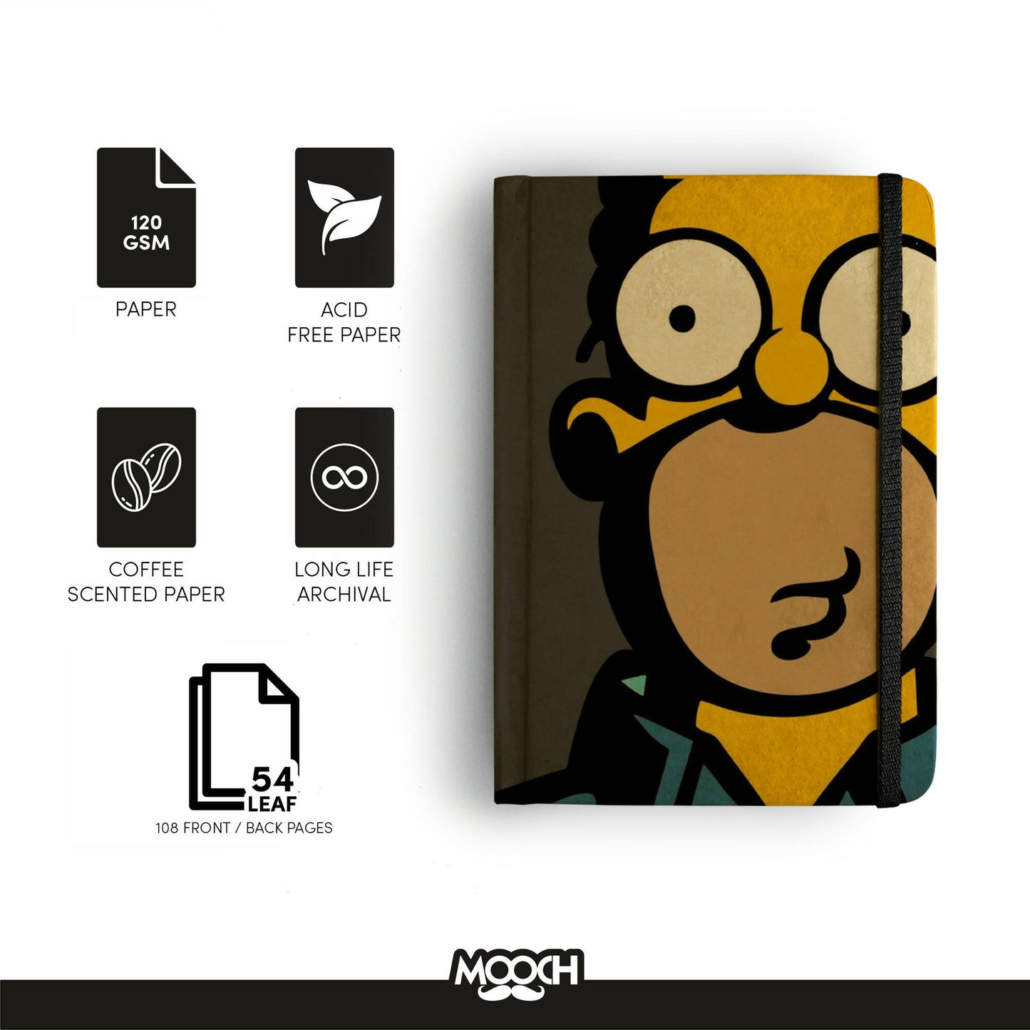 Simpsons - A5 Handcrafted Diary | Notebook