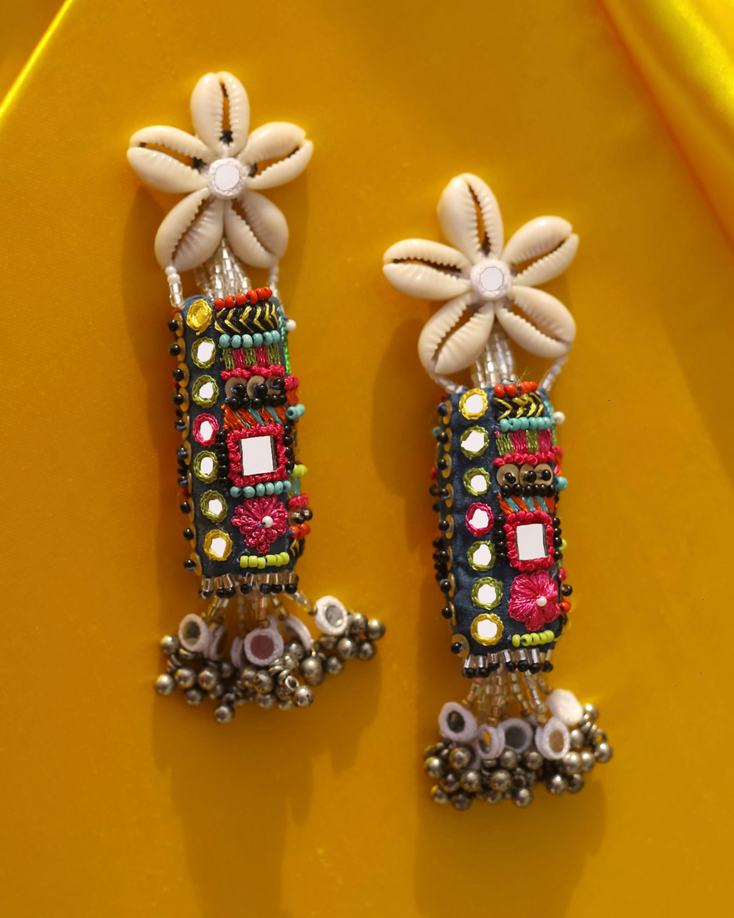 Manoranjan Banjara Shell Earrings