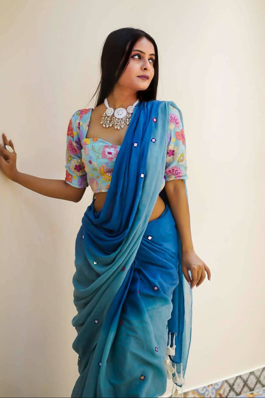 Blue Bee Saree