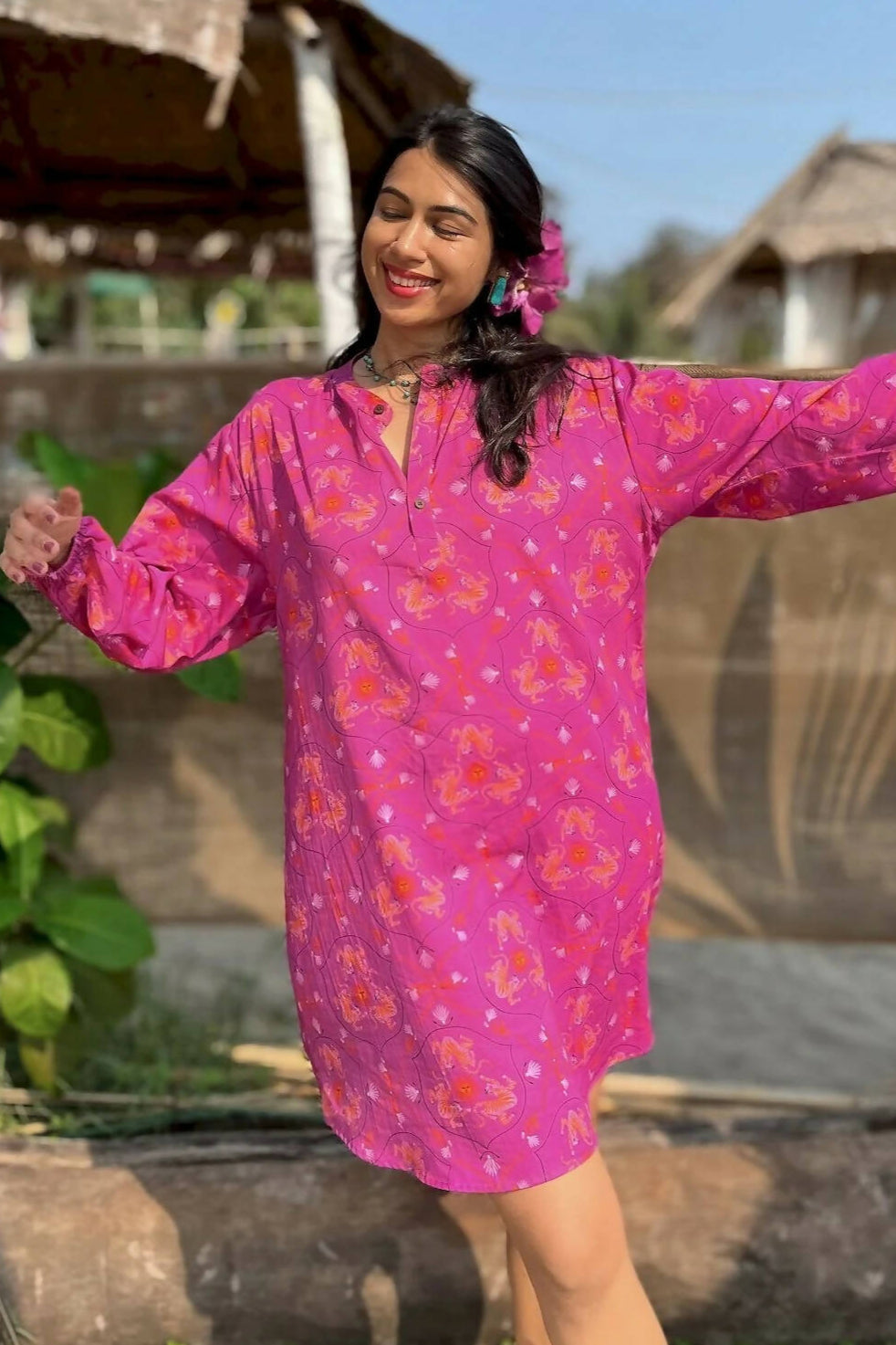 Pink Gin Susegad Shirt Dress