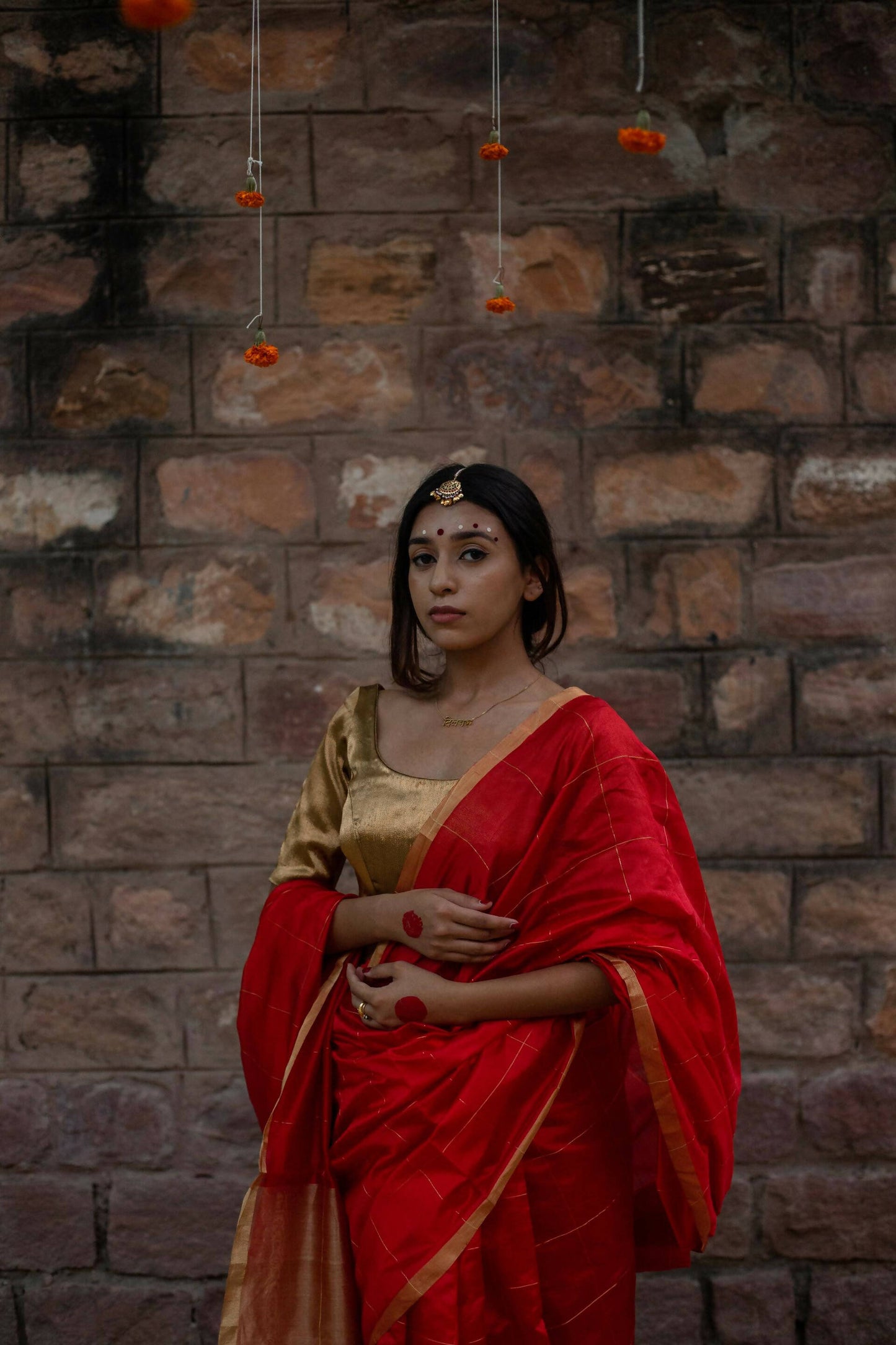Crimson Red Vani Saree