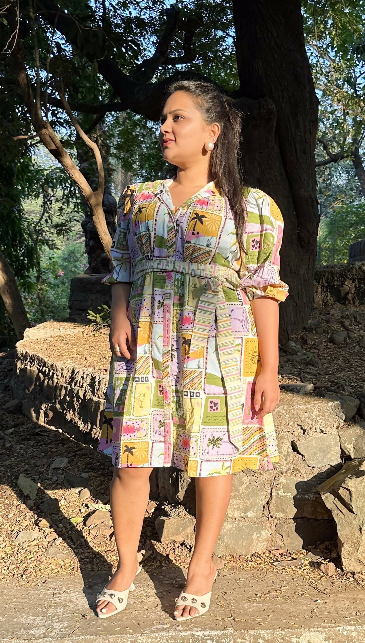 Frolic Shirt Dress with Belt