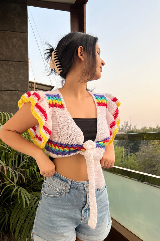Gladiolus Crochet Crop Top