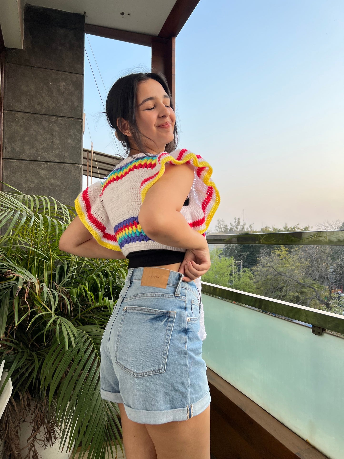 Gladiolus Crochet Crop Top