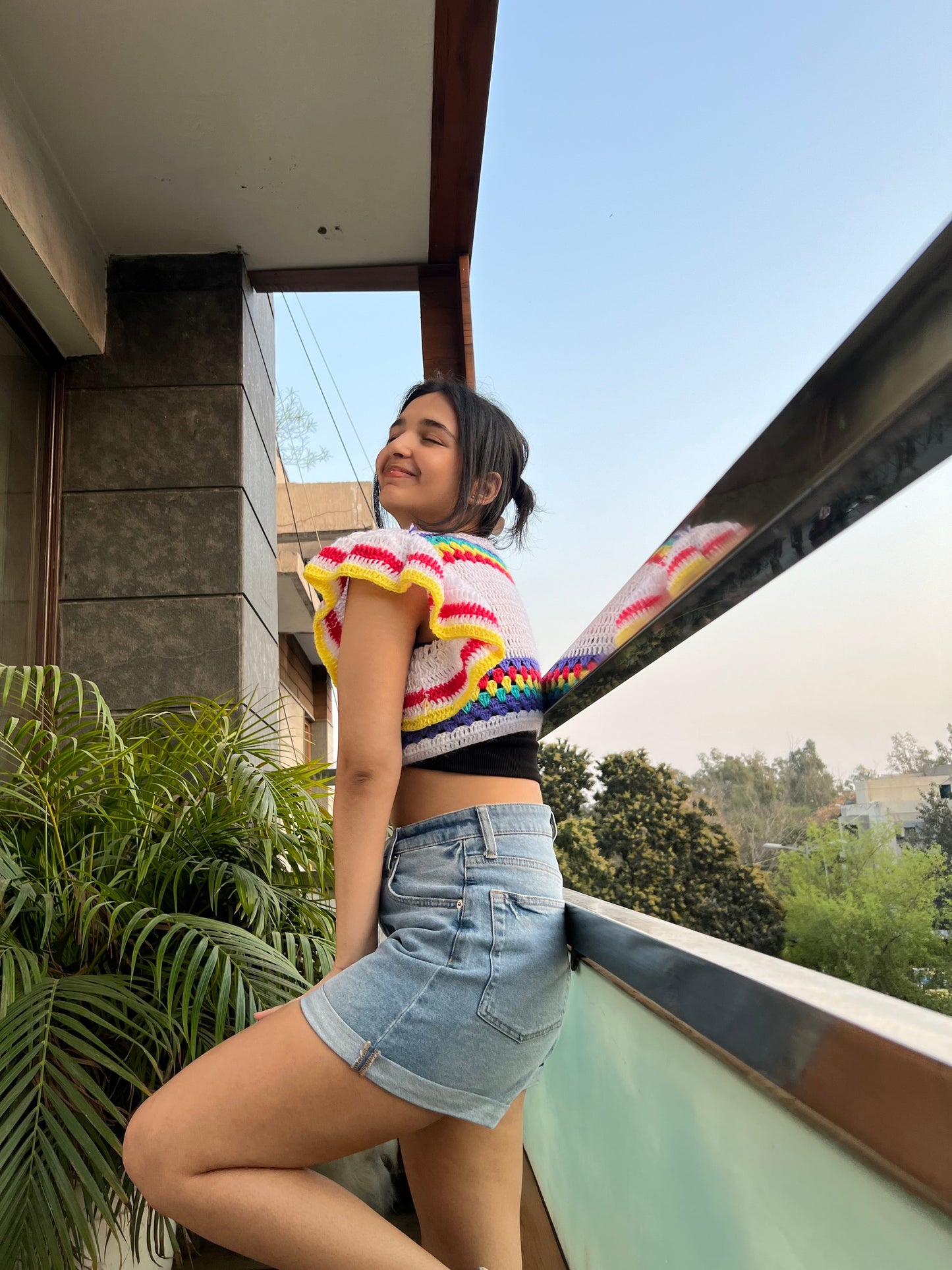 Gladiolus Crochet Crop Top
