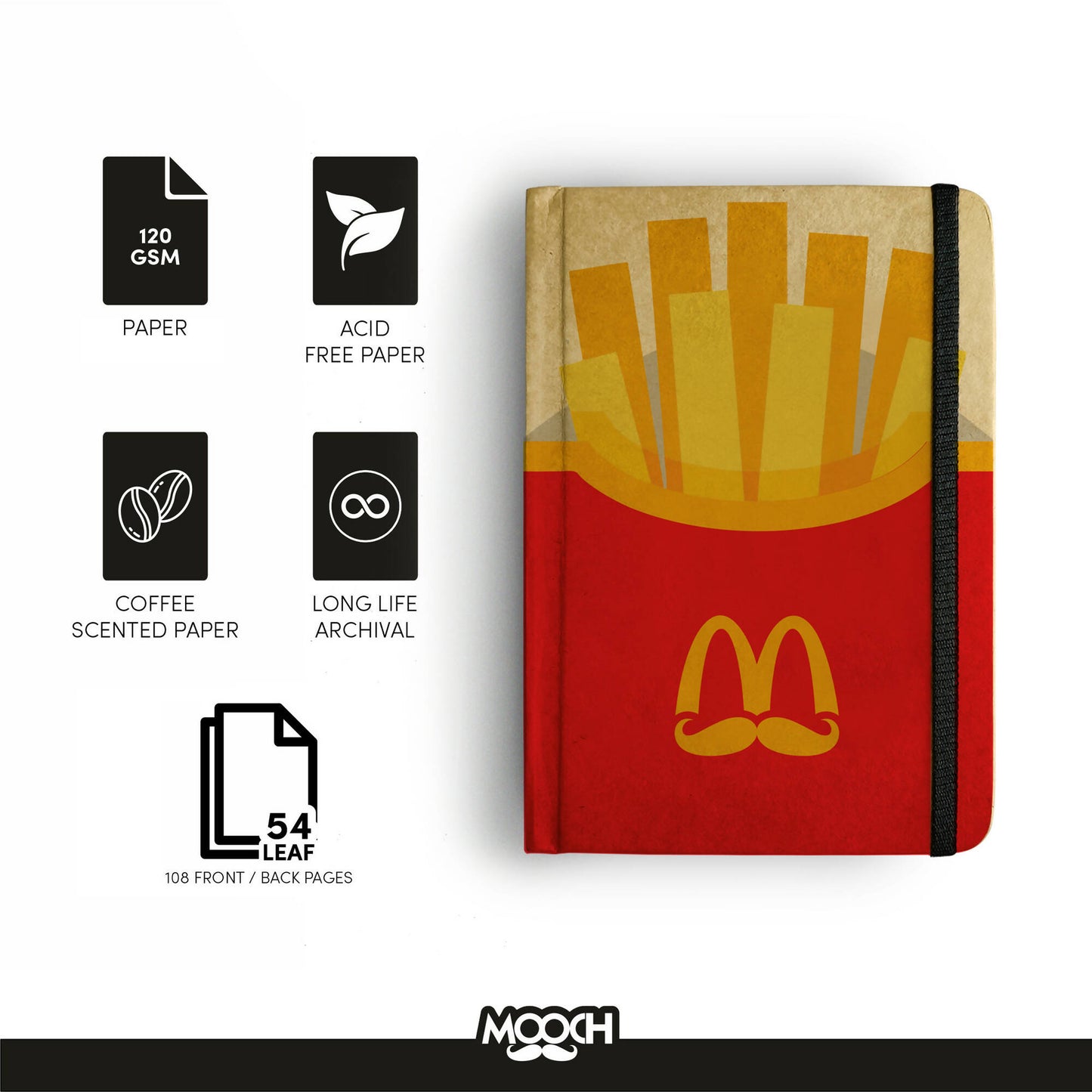 Mcdonald's - A5 Handcrafted Diary | Notebook