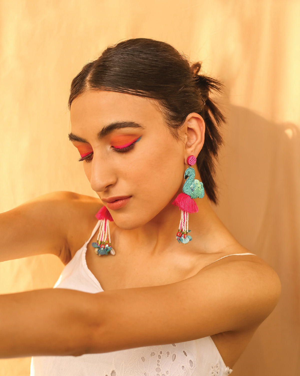 Madari Flamingo Earrings