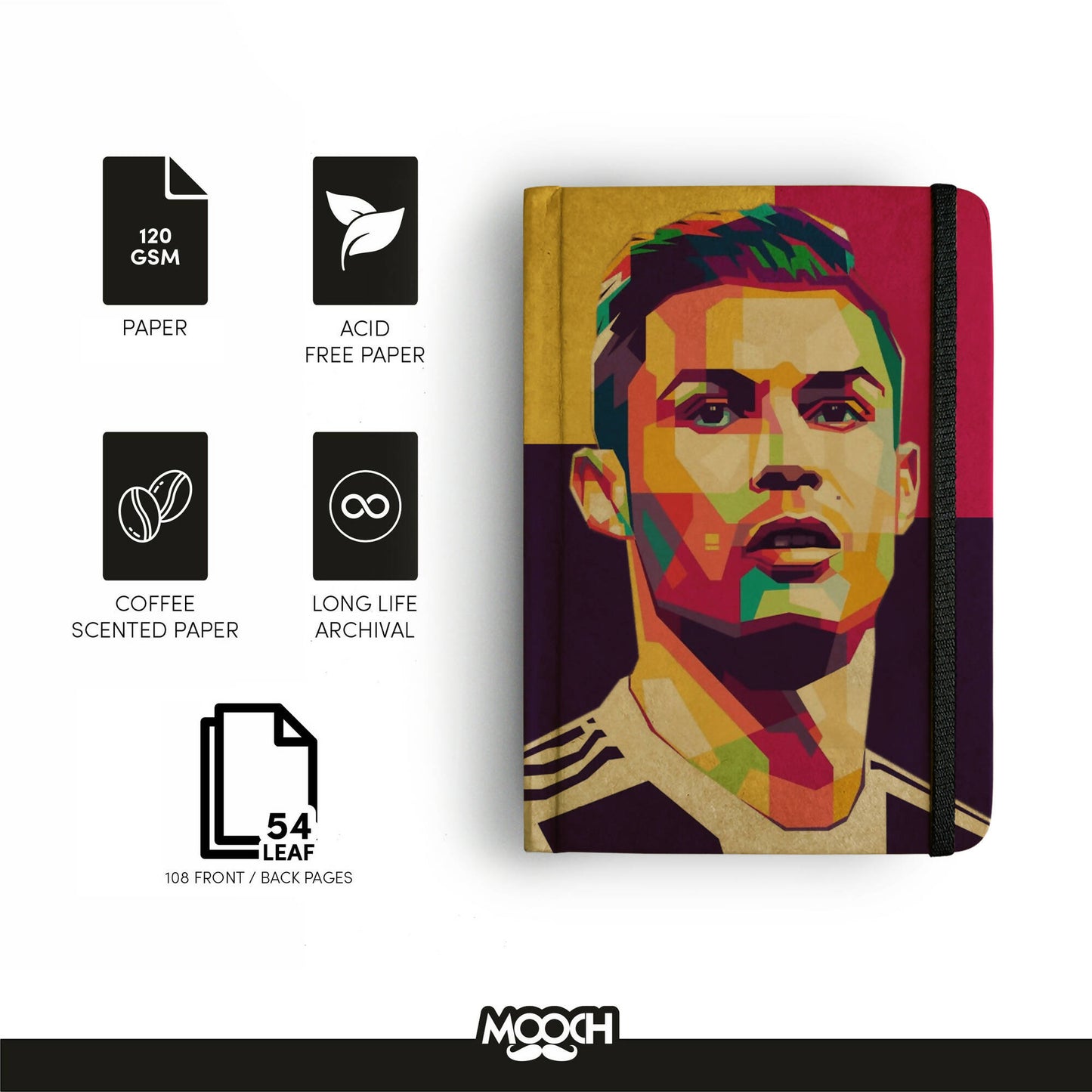 Ronaldo - A5 Handcrafted Diary | Notebook