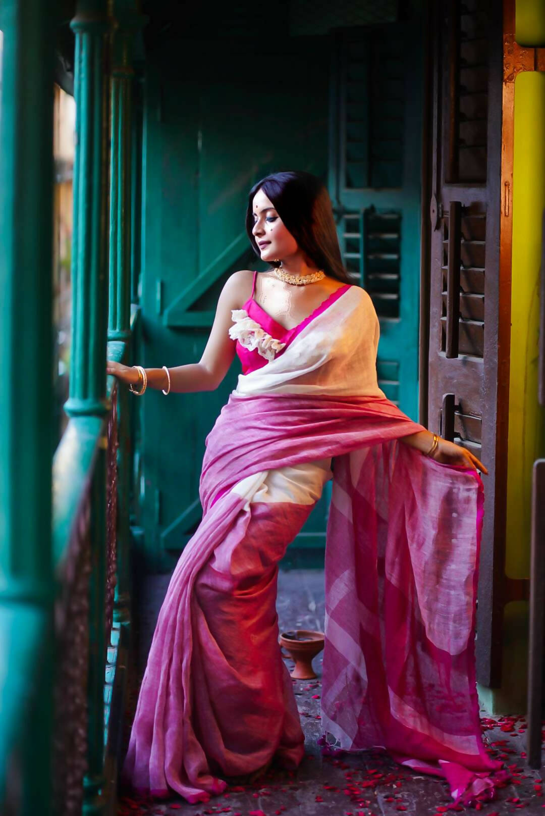 Shivery Saree