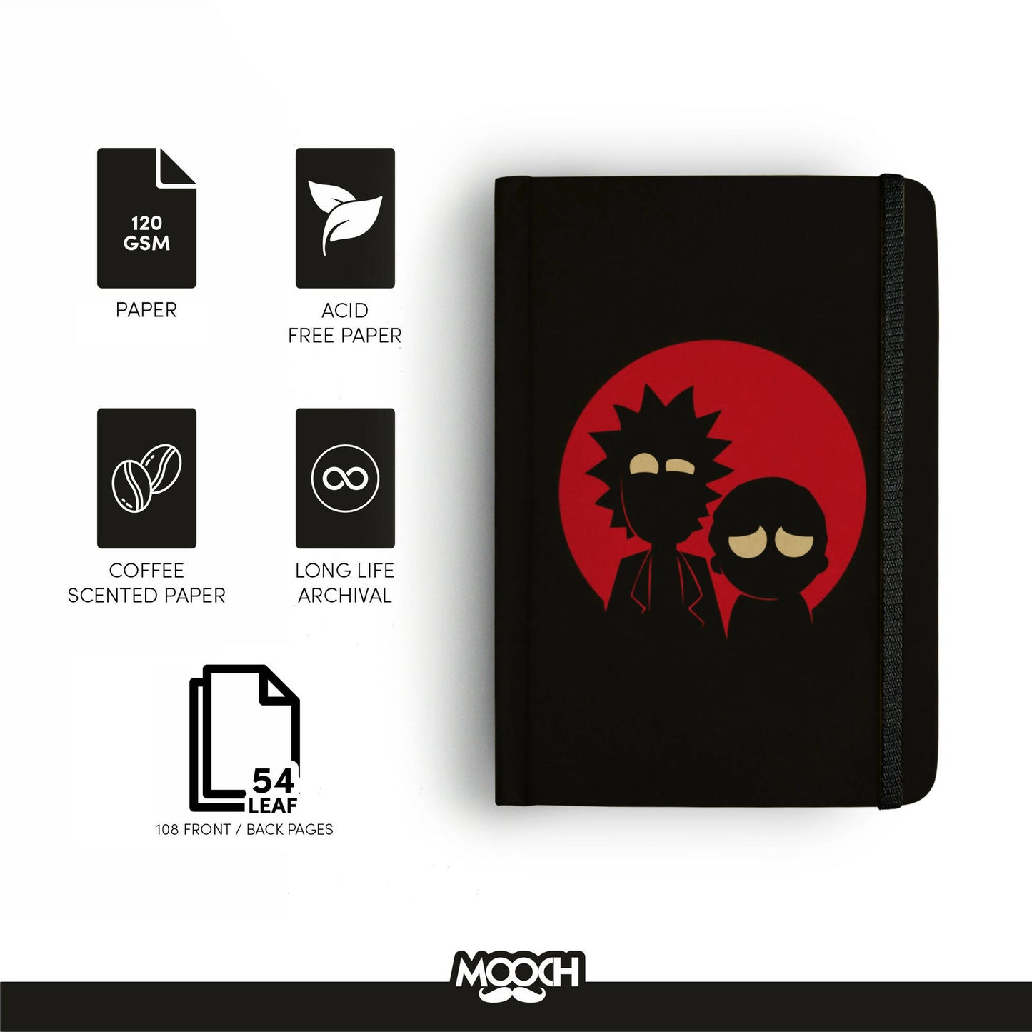 Rick And Morty - A5 Handcrafted Diary | Notebook