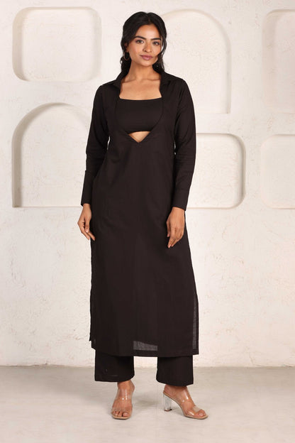 Sizzling Black Kurta Set