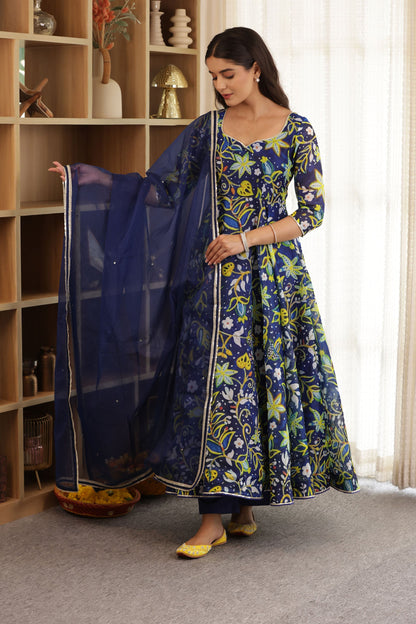 Apsara Chanderi Anarkali Suit Set