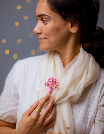 Handcrafted Pearl Jewel Brooch