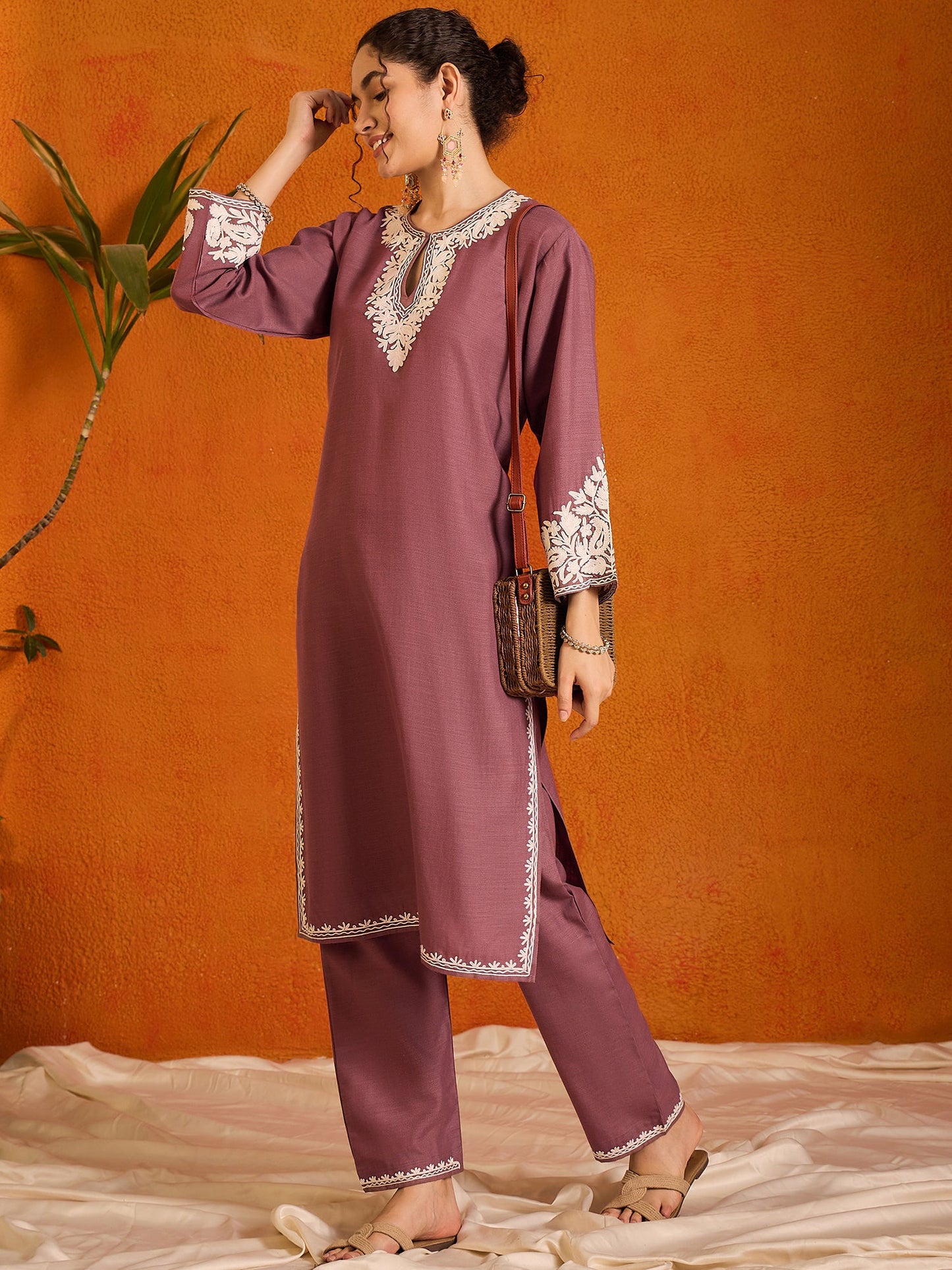 Elnaaz Kashmiri Cotton Kurta Co-ord Kurta Set