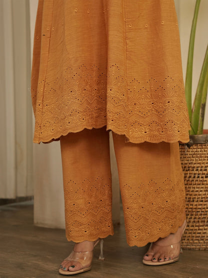 Gulaab Solid Cotton Kurta Set