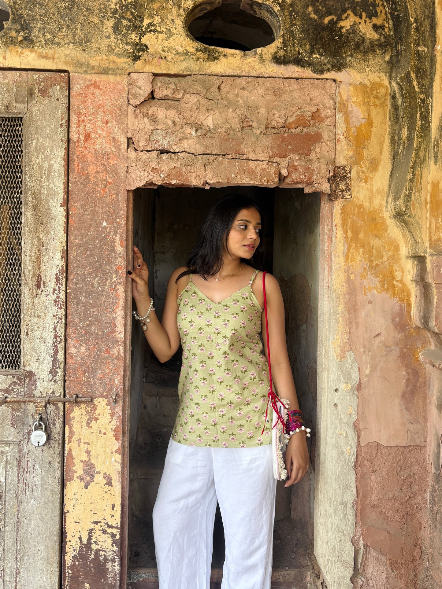 Nirmohi Cotton Strap Kurti