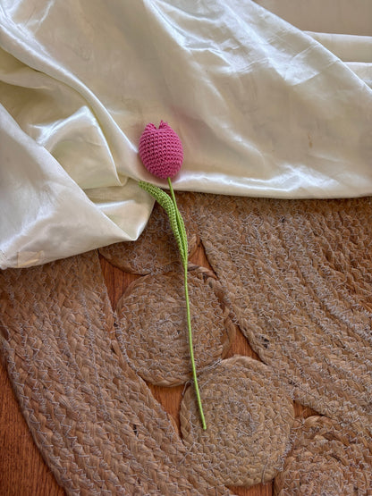 Handcrafted Crochet Tulip