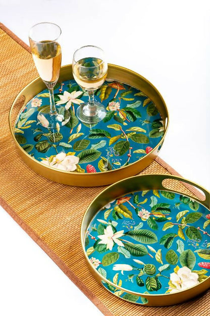 Tray Metal - Magnolia Blue - Set of 2