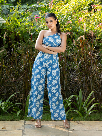 Scarlet Handblock Print Jumpsuit